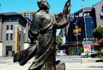 李白詩人廣場人物銅雕廠家