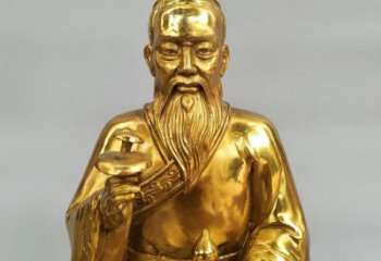 黃銅扁鵲人物銅雕廠家