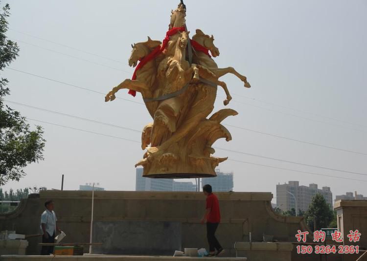 園林天馬銅雕廠家 青銅動(dòng)物銅雕