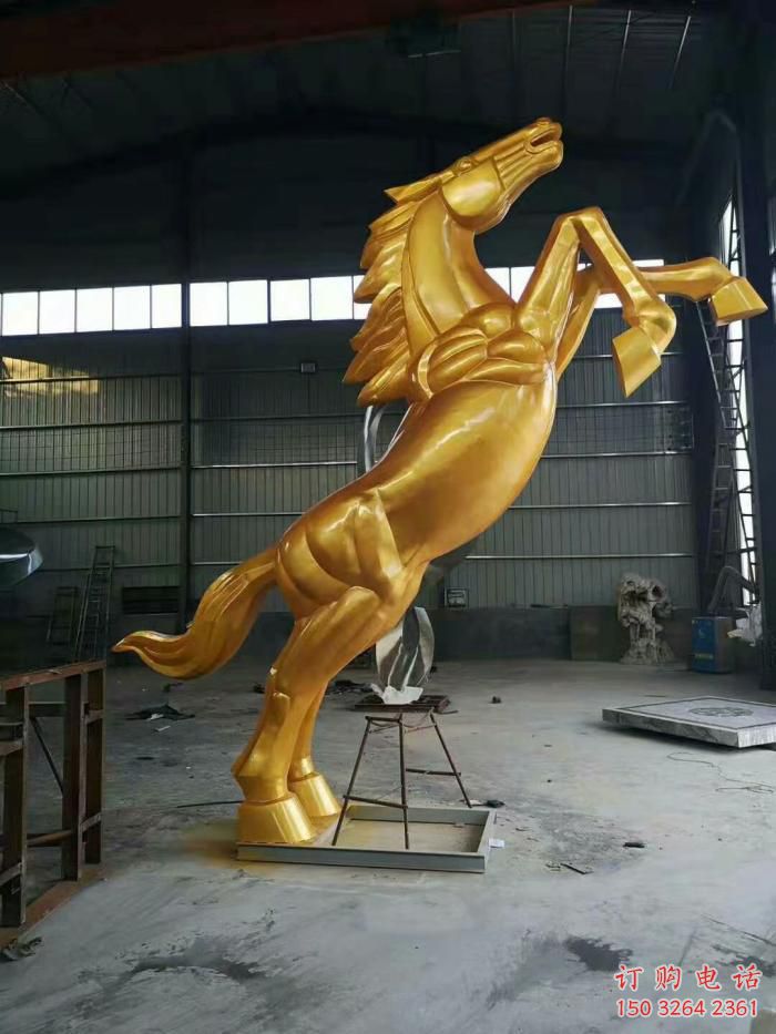 公園奔馬銅雕廠家 街頭動(dòng)物銅雕