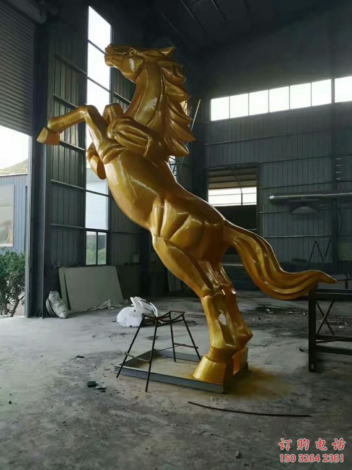 街頭奔馬銅雕廠家 城市動物銅雕
