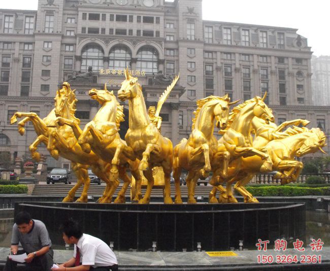 城市戰(zhàn)馬銅雕廠家 黃銅動(dòng)物銅雕