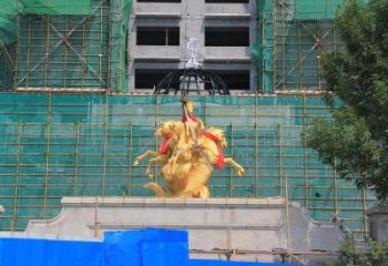 抽象天馬銅雕廠家  仿古動物銅雕