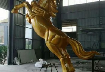 街頭奔馬銅雕廠家 城市動物銅雕