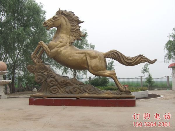 銅馬銅雕廠家 抽象動(dòng)物銅雕