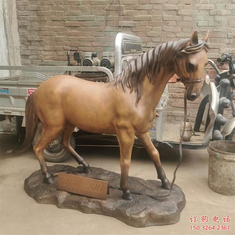 廣場神馬銅雕廠家 青銅動物銅雕