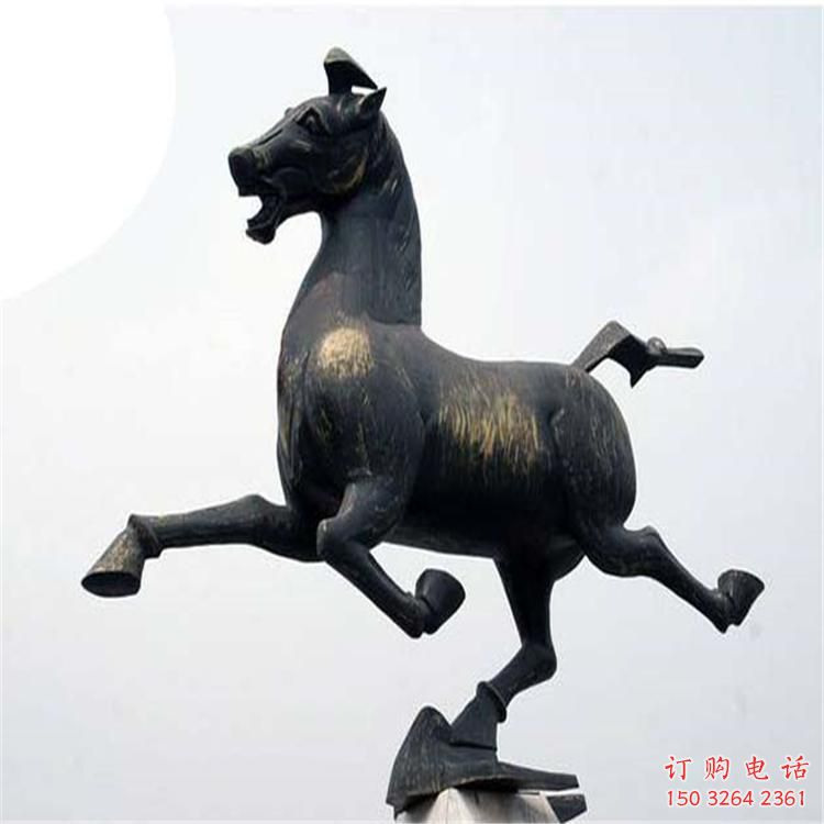 城市馬銅銅雕廠家 黃銅動物銅雕