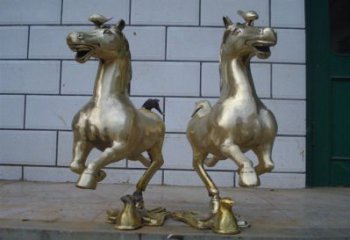 廣場銅馬銅雕廠家 青銅動物銅雕