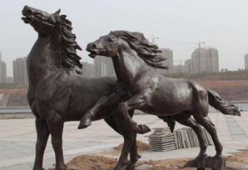 駿馬銅雕廠家 抽象動(dòng)物銅雕