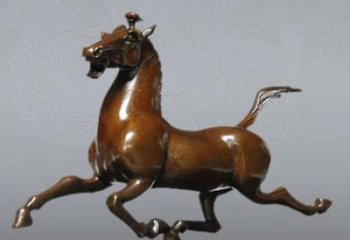 抽象神馬銅雕廠家 辦公室動(dòng)物銅雕