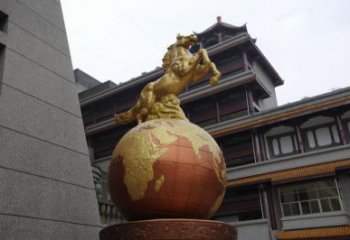 公園馬銅銅雕廠家 街頭動(dòng)物銅雕