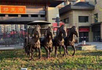 廣場馬群銅雕廠家 青銅動(dòng)物銅雕
