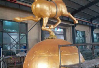 街頭金馬銅雕廠家 城市動(dòng)物銅雕