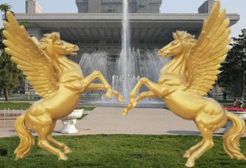 青銅金馬銅雕廠家 黃銅動(dòng)物銅雕