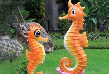 公園海馬銅雕廠家 街頭動物銅雕