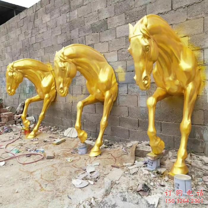 仿古馬頭銅雕廠家 彩繪動物銅雕