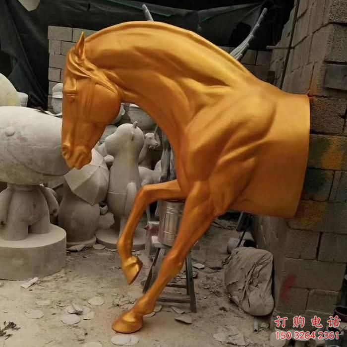 黃銅馬頭銅雕廠家 仿古動物銅雕