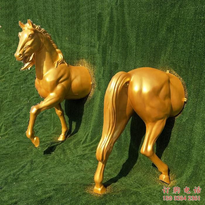 街頭馬頭銅雕廠(chǎng)家 城市動(dòng)物銅雕