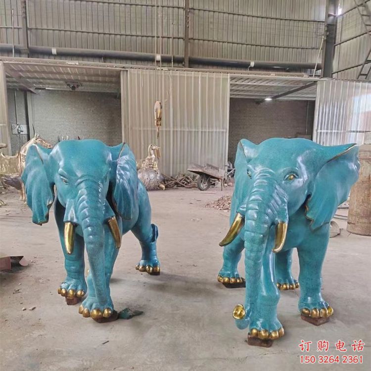 青銅大象銅雕廠家 黃銅動(dòng)物銅雕