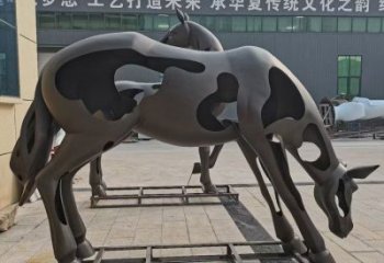 街頭斑馬銅雕廠家 城市動物銅雕