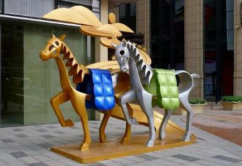 彩繪斑馬銅雕廠家 仿古動物銅雕