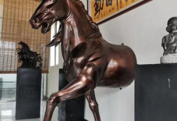 城市馬頭銅雕廠家 黃銅動物銅雕