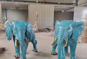 青銅大象銅雕廠家 黃銅動(dòng)物銅雕
