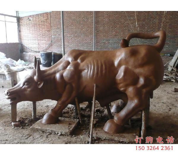 廣場華爾街牛銅雕廠家 青銅動物銅雕