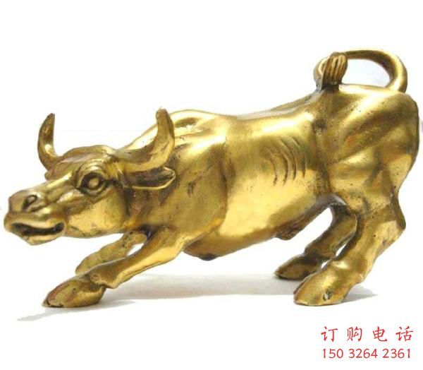 辦公室水牛銅雕廠家 黃銅動(dòng)物銅雕