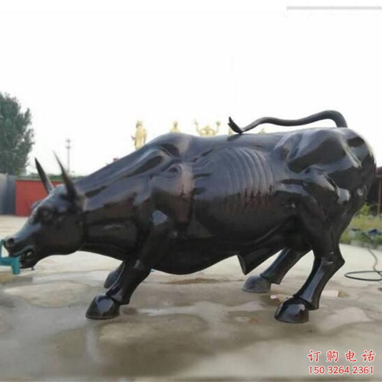 別墅公牛銅雕廠家 公園動(dòng)物銅雕
