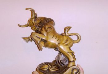 抽象公牛銅雕廠家 辦公室動(dòng)物銅雕