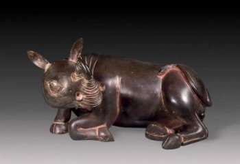 犀牛銅雕廠家 抽象動物銅雕