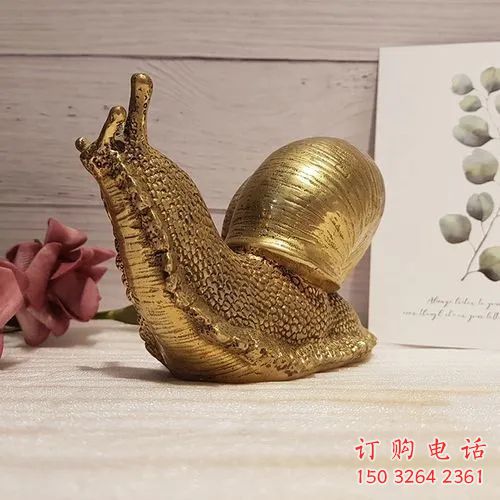抽象蝸牛銅雕廠家 辦公室動(dòng)物銅雕