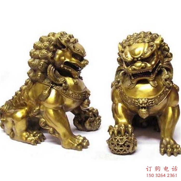 別墅獅子銅雕廠家 公園動(dòng)物銅雕