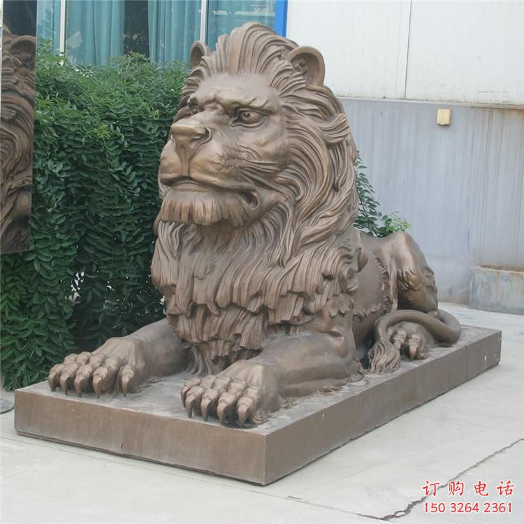 園林雄獅銅雕廠家 青銅動物銅雕