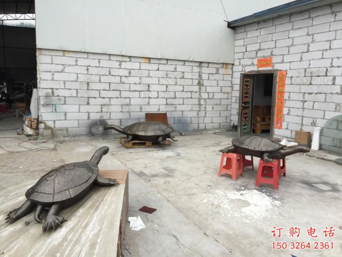 公園龜銅雕廠家 街頭動物銅雕