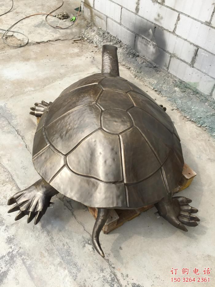街頭龜銅雕廠家 城市動物銅雕