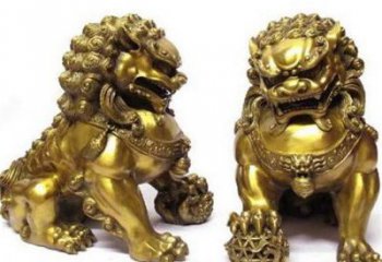 別墅獅子銅雕廠家 公園動(dòng)物銅雕