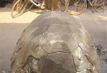 仿古龜銅雕廠家 彩繪動物銅雕