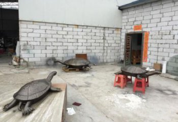 公園龜銅雕廠家 街頭動物銅雕