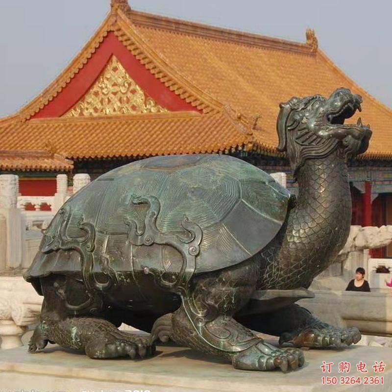 紫銅龍龜銅雕廠家 仿古動(dòng)物銅雕