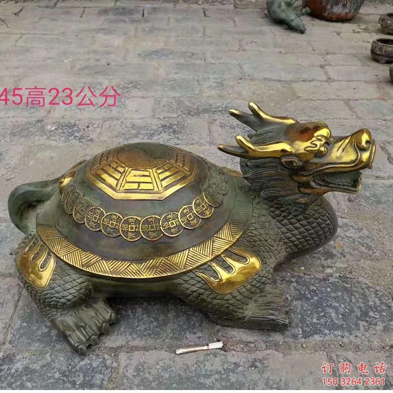彩繪龍龜銅雕廠家 仿古動(dòng)物銅雕