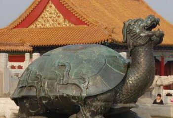 紫銅龍龜銅雕廠家 仿古動(dòng)物銅雕