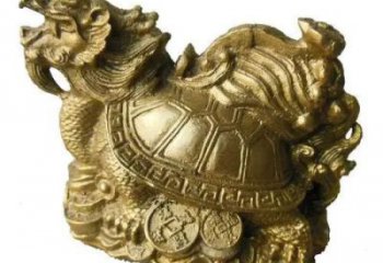 仿古龍龜銅雕廠家 彩繪動(dòng)物銅雕