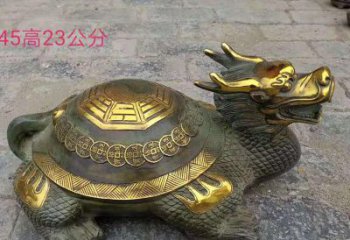彩繪龍龜銅雕廠家 仿古動(dòng)物銅雕