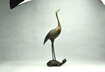 抽象龜鶴延年銅雕廠家 辦公室動(dòng)物銅雕
