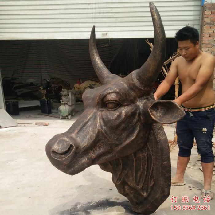 牛頭銅雕廠家 抽象動(dòng)物銅雕
