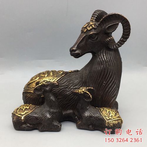 綿羊銅雕廠家 抽象動物銅雕