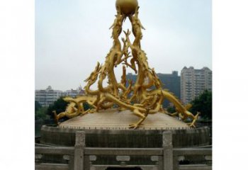 九龍銅雕廠家 抽象動(dòng)物銅雕