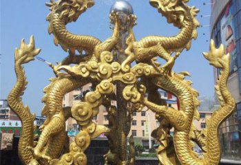 別墅九龍銅雕廠家 公園動(dòng)物銅雕